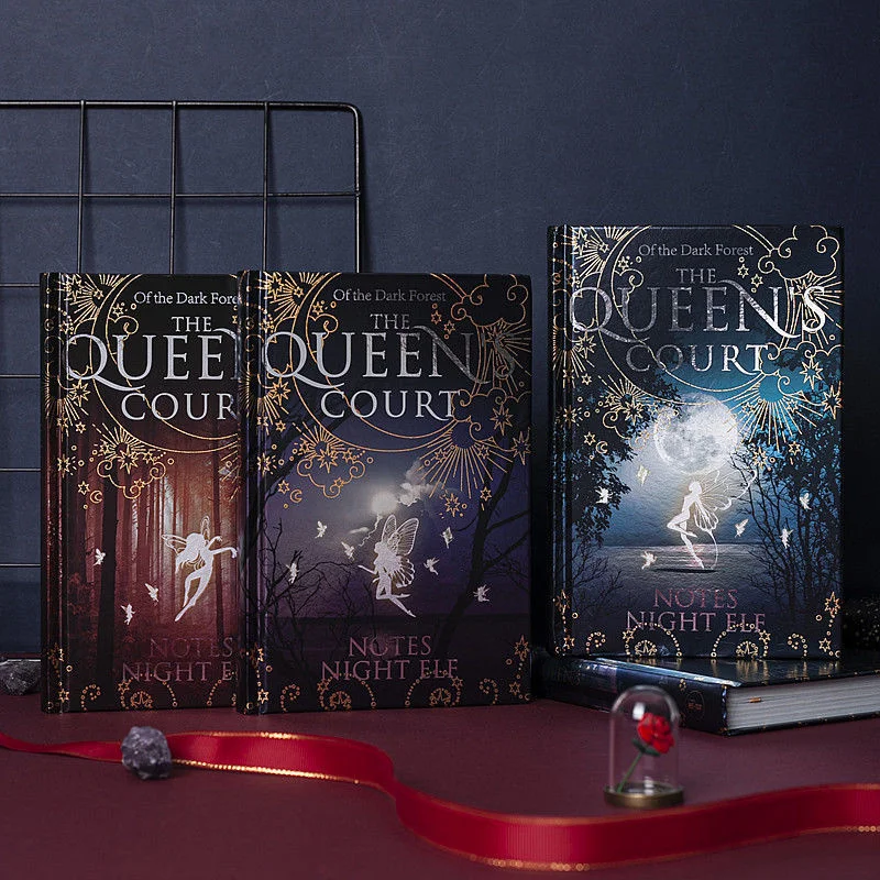 

Night Elf Luminous Color Page Notebook Record Book Retro College Student Handbook Literary Exquisite Hardcover Gift notebooks