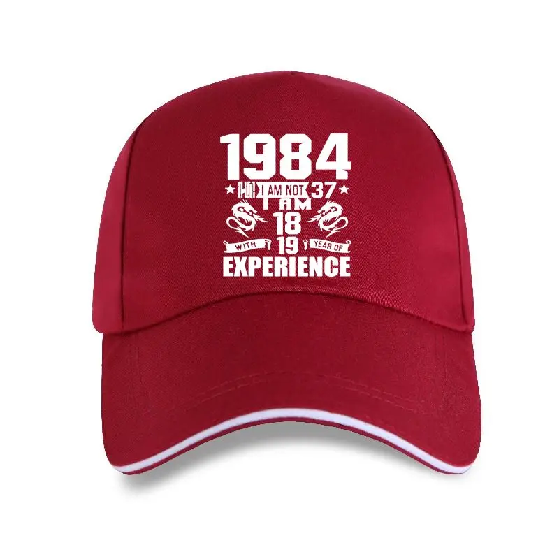 

new cap hat Funny Made In 1984 37th Birthday Gift Print Joke 37 Years Awesome Husband Casual Baseball Cap Cotton Men