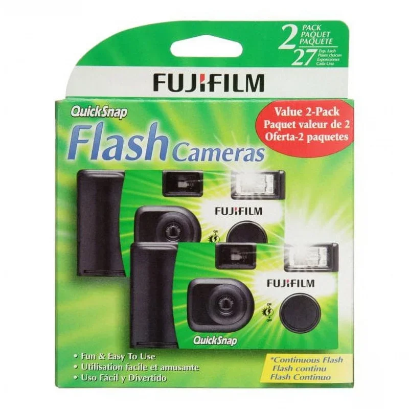 

Fujifilm QuickSnap Одноразовая камера 35 мм с вспышкой, 2 упаковки