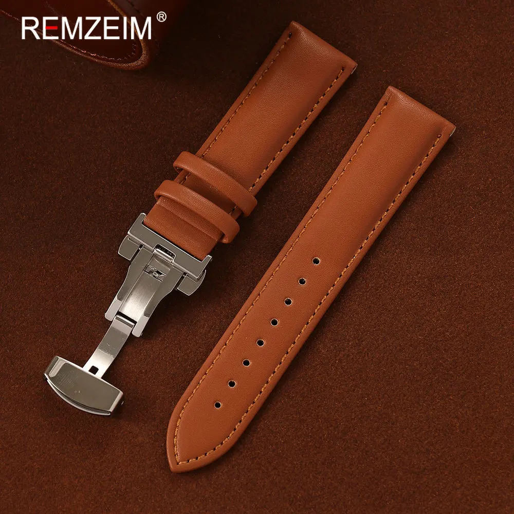 Men's Watch Strap with Butterfly Buckle - Comfortable & Durable for Everyday Wear