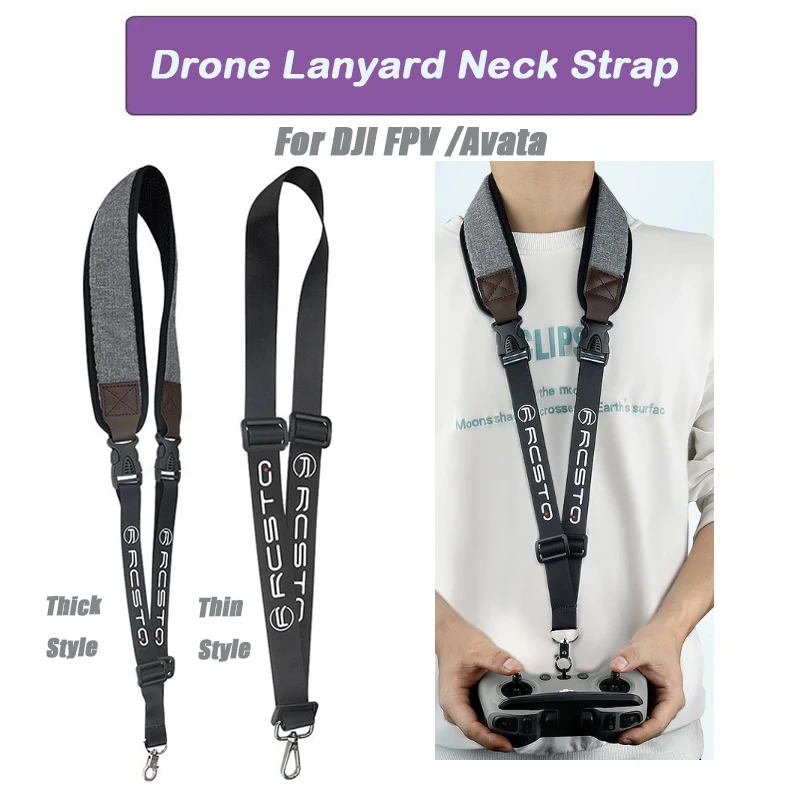 Sangle de cou pour manette DJI Avata 2/FPV - Lanière réglable pour contrôleur
