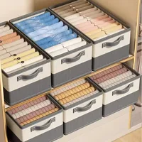 Clothes Organizer Boxes Jeans Pants Sweater Storage Box Cabinets Drawers Divider Storage Basket Wardrobe Underwear Organizer 5