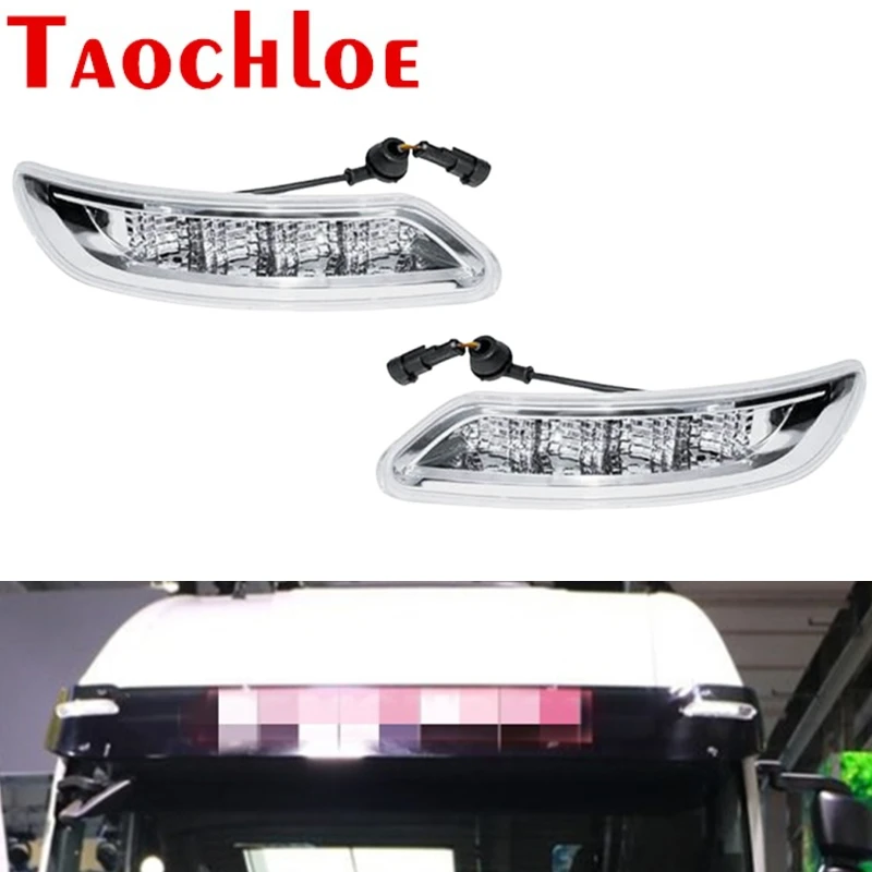 2Pcs Parasole Led Light Per Iveco Stralis Trailer Truck Top Marker Light Luci Di Ingombro 5801546548 Sinistra 5801546522 Destra