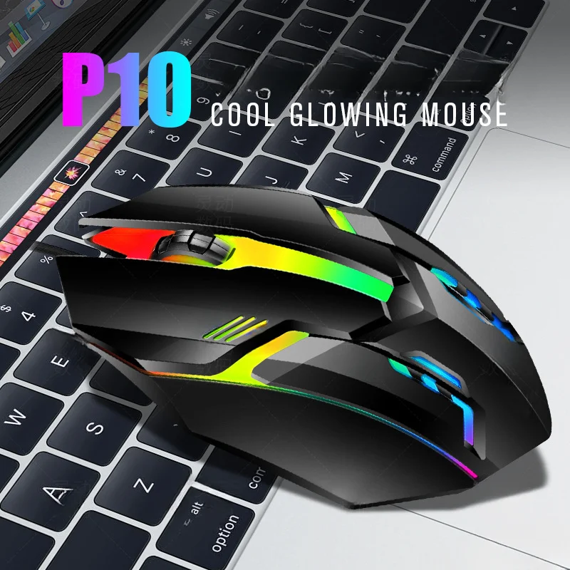 USB wired luminous gaming office mouse MOUSE neutral leather box packaging_voghion.com