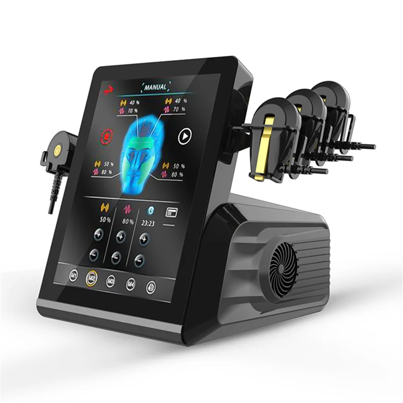 Facial forehead and neck muscle stimulator EM RF face lift EMRF