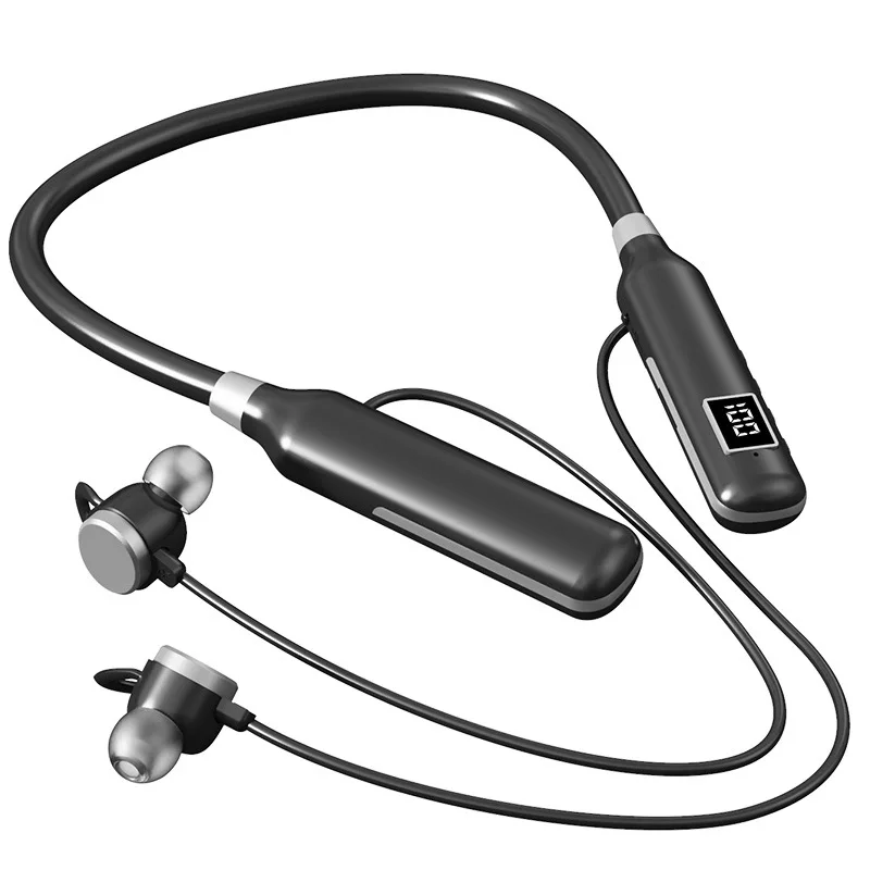 

2023 BT7 Wireless Headphones Bluetooth 5.3 Neckband Earphones Magnetic Sports Waterproof Earbuds Headset With Mic SD Card Mode