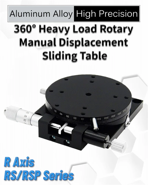 R軸360度回転スライドテーブル手動精密光学調整角度プラットフォームリニアステージ40-125mm AliExpress