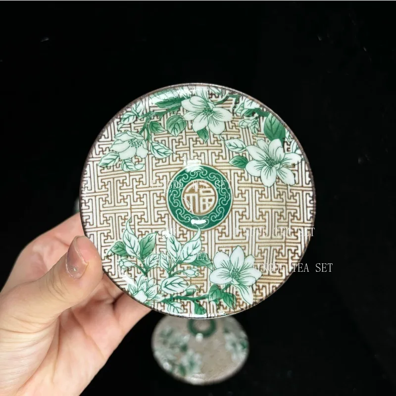 6 hand drawn blue and white porcelain tea cups Chinese ceramic tea bowls travel portable tea cups