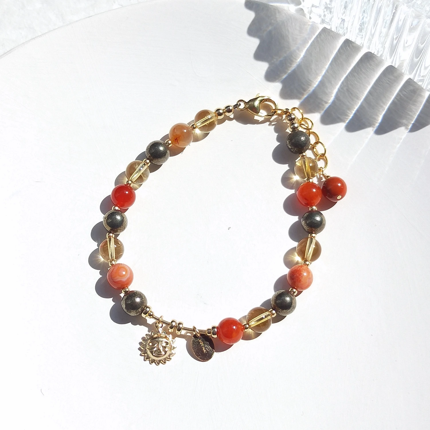 Amazon.com: WORLD WIDE GEMS AAA++ Rare Quality Ombre Citrine & Pyrite  Skinny Bracelet in Sterling Silver Platedor Gold Filled, Beaded Yellow  Amber Gemstone Bracelet, Delicate Citrine Jewelry 3mm Code- WAR2503 : Arts,