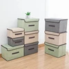 Fold Non Woven Fabric Storage Box Gray Home Supplies Clothing Underwear Sock And Kid Toy Storage Organizer Cosmetics 3