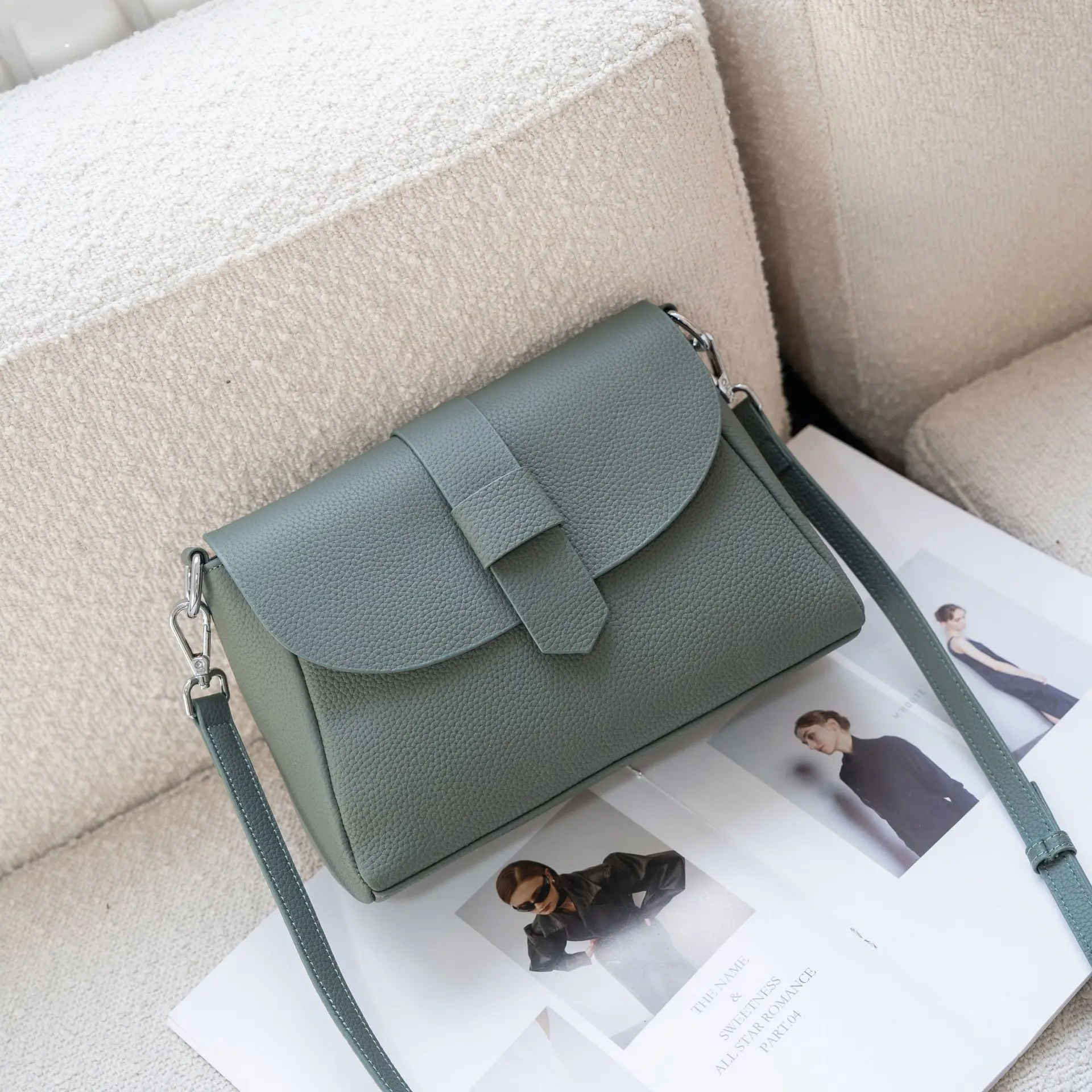 TOGO Leather Top Layer Cowhide Women's Handbag, Shoulder Bag, Fashionable Practical Crossbody High-quality Casual Small Bag