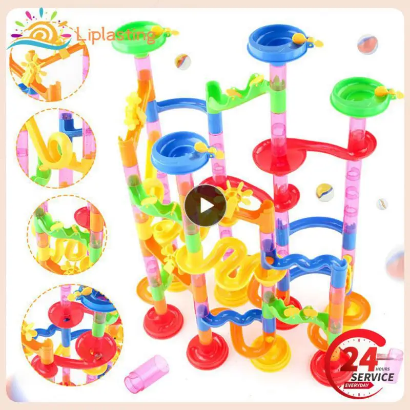 29-Marble Run Building Blocks Marbles Slide Toys For Children Creativity Constructor Educational Toys Children Gift
