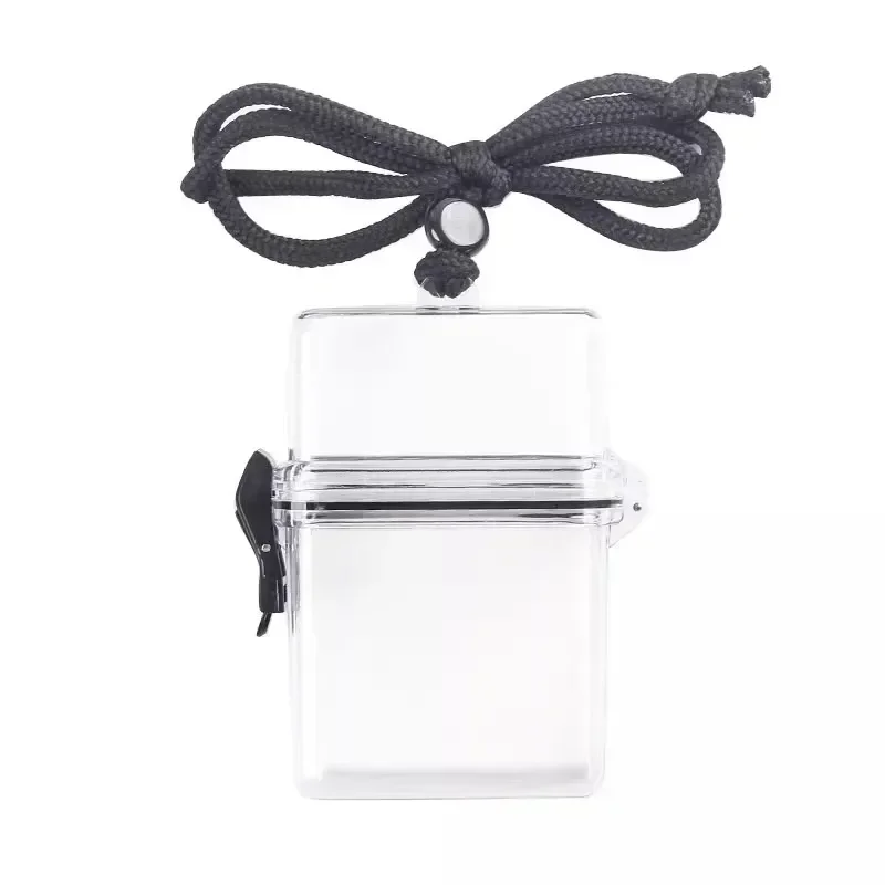 

New Transparent 3 Inch Photocard Holder Photo Storage Box with Rope Card Holder Plastic Square Dustproof Box Desk Accessories