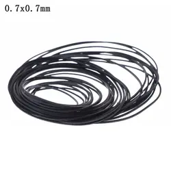 Mixed Cassette Tape and Turntable Replacement Rubber Strap Belts - 30 Piece Set (0.7mm)