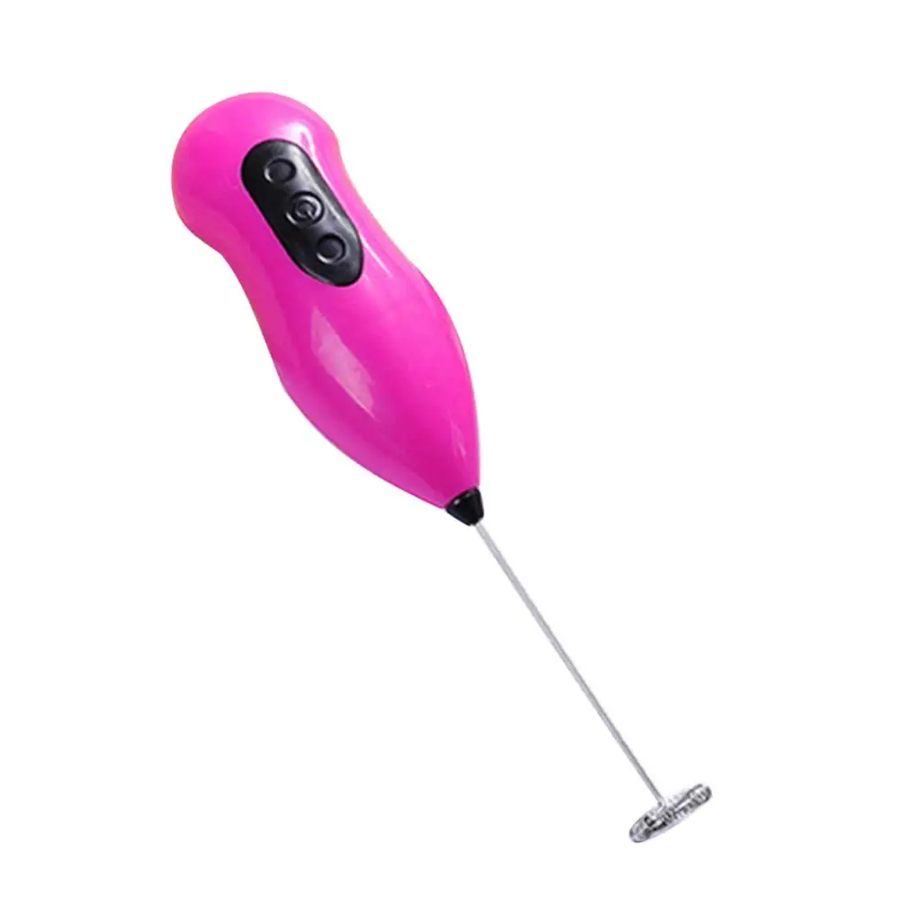 Christmas Pink Electric Milk Frother Handheld Foam Maker Usb Egg Beater Rechargeable  Drink Mixer With 3 Speeds Lc689