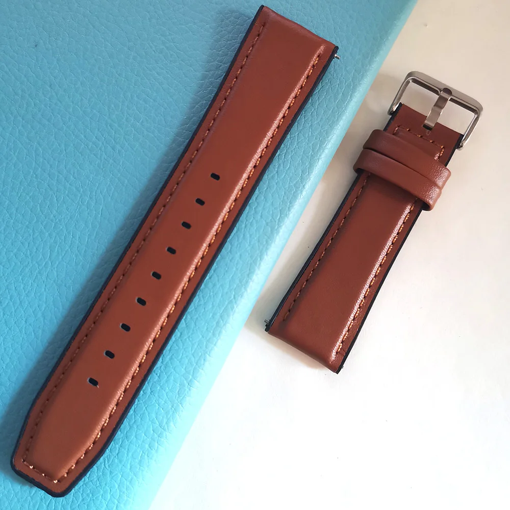 Versatile Silicone Leather Replacement Watchband - 22mm Strap