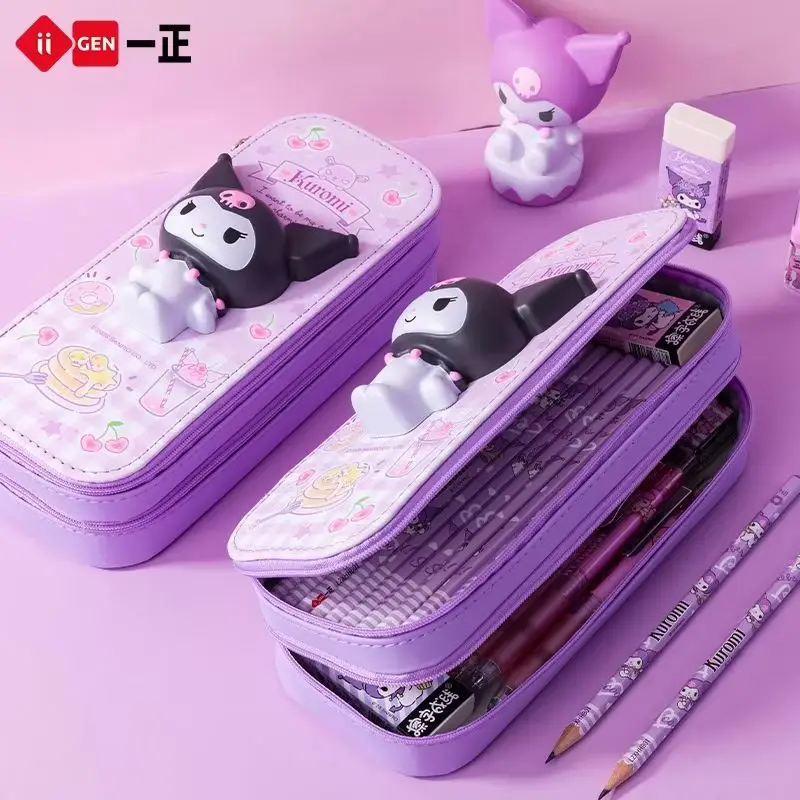 Iigen القرطاسية مرحبا كيتي لطيف مزدوج الطبقات تخفي...