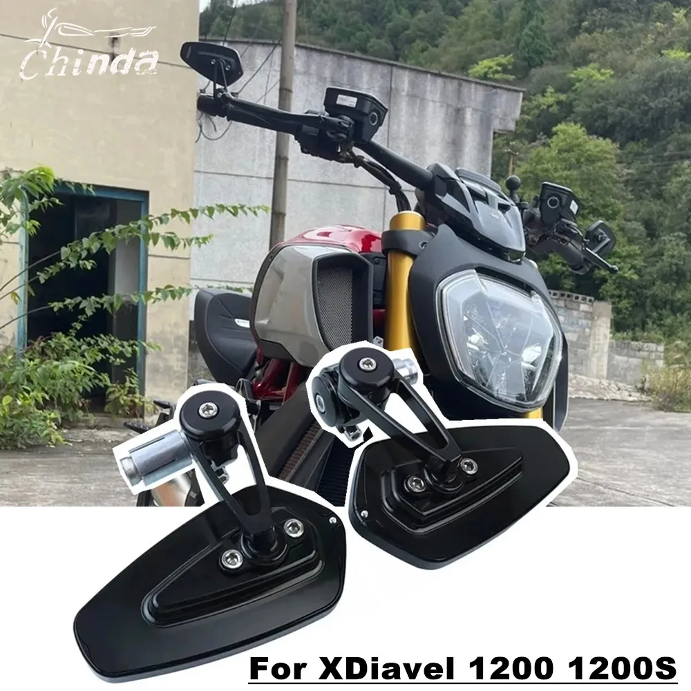 

Motorcycle Mirror Conversion CNC Handlebar Mirror For Ducati XDiavel 1200 1200S 2016-2023