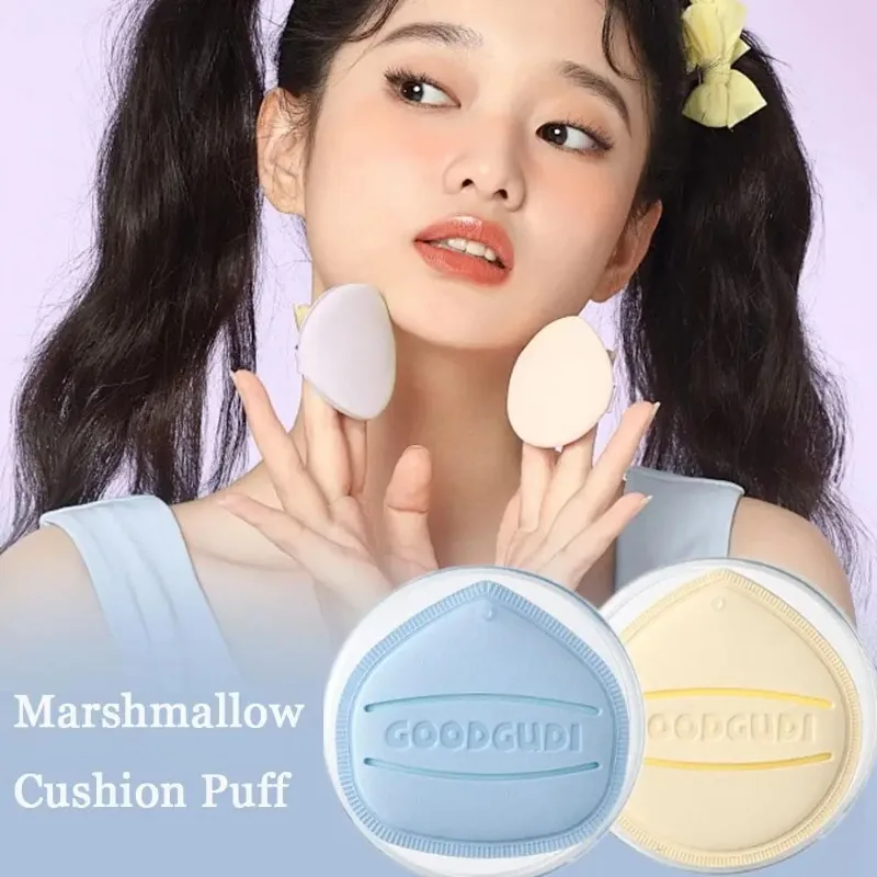 Marshmallow Air Cushion Powder Puff - Dual-Use Dry/Wet Applicator for Foundation & Sheer Base, Professional Makeup Tool