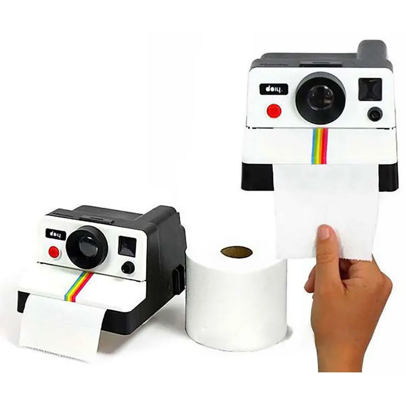 WC Tissue Box Creative Toilet Roll Camera Paper Holder Box Bathroom Retro Decor 3