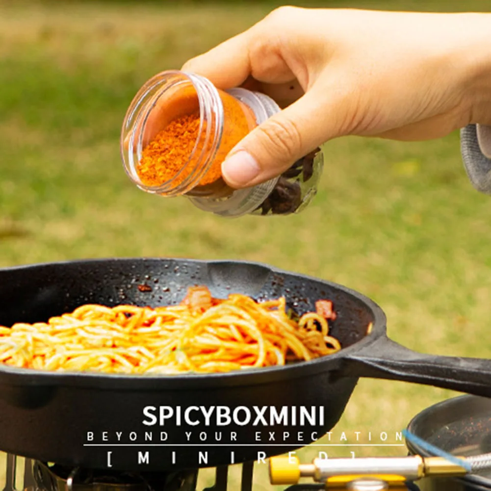 Small Capacity Seasoning Box Set Portable Camping Seasoning Container For Picnic