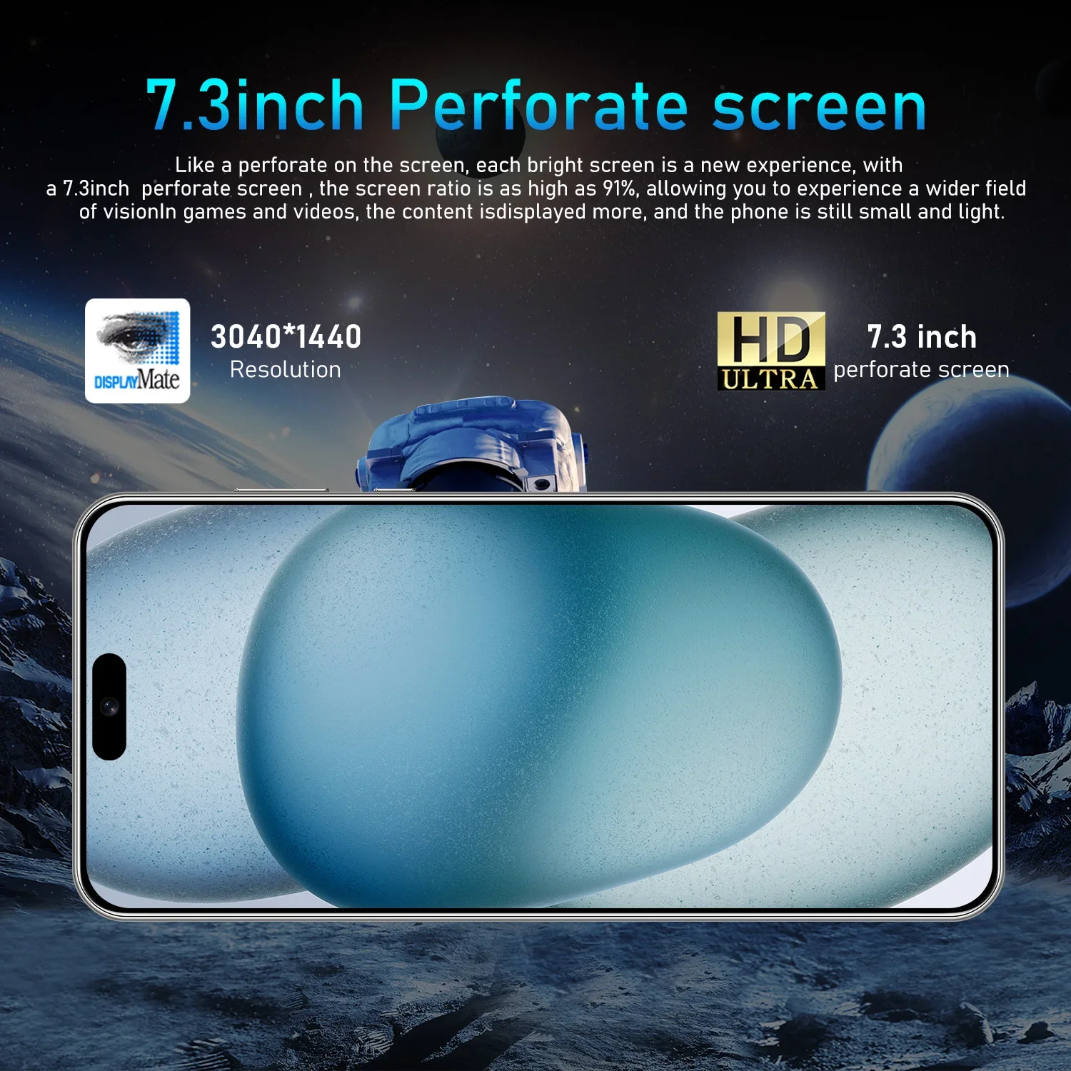 New I15 Pro High-end Cellphone HD Second Screen Smartphone 5G - Main Image