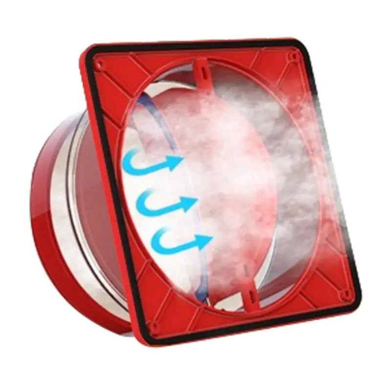 

Air Duct Check Valve ABS Kitchen Flue Back Check Valves Gravity Closing Wear-Resistant Backdraft Damper Duct Adaptor Bathroom