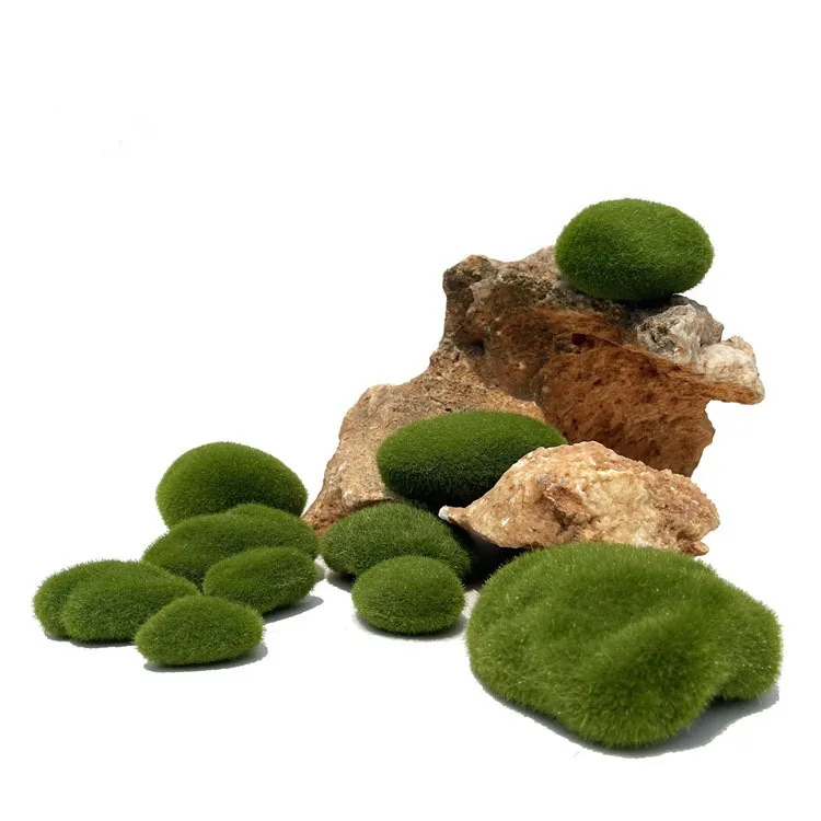 Artificial Moss Rocks for Home Garden Flower Pot Decoration Creative Crafts 10Pcs