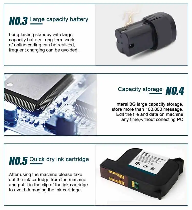 For HP P17 Handheld Inkjet Printer 12.7mm Smart Labeler for QR Bar Batch Code &