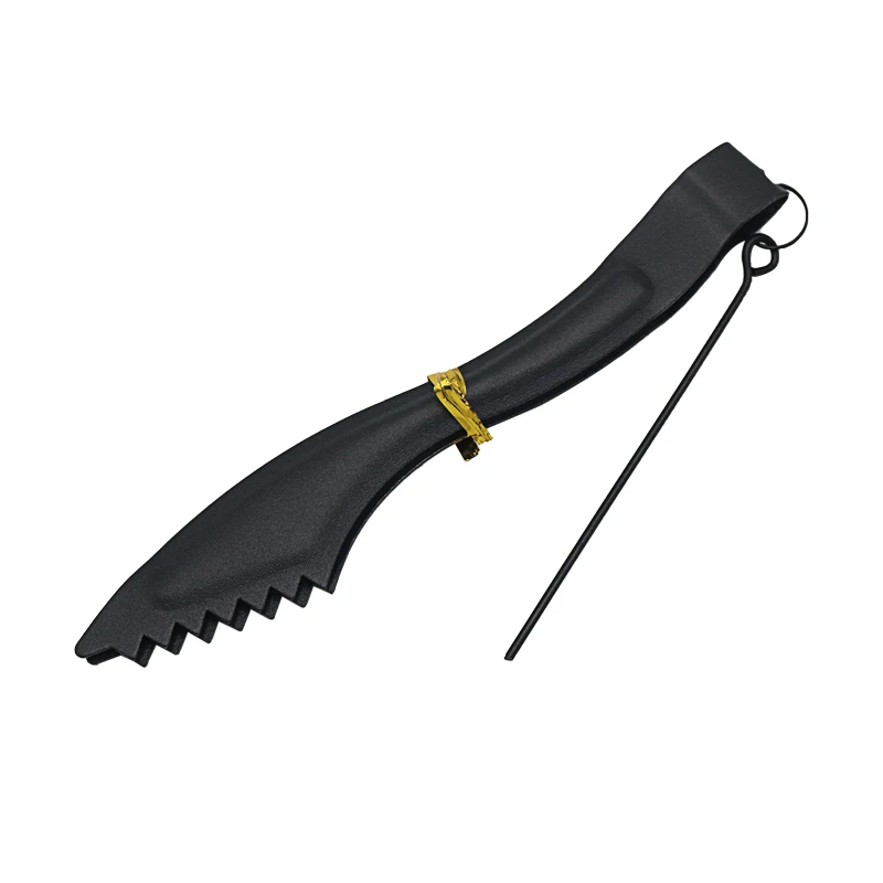 1PC Black Hookah Carbon Clip Tweezers with Teeth Curve Shisha Hookah Cachimba Charcoal Tongs Locking Tongs Accessories 3