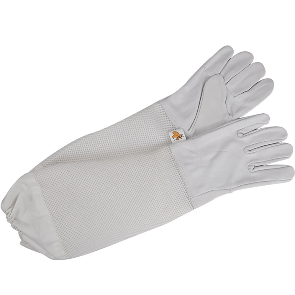 Beekeeper Gloves Protective Sleeves Ventilated Professional Anti Bee for Apiculture Beekeeper Prevent Beehive Tools