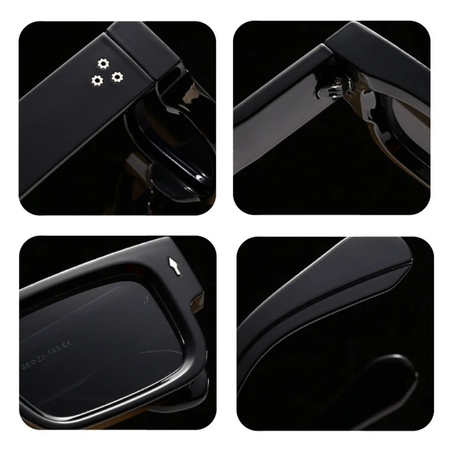 Vintage Small Square Sunglasses Women Men Fashion Retro Thick Edge Frame Luxury Male Sun Glasses Shades UV400 Eyeglasses fashion sunglasses