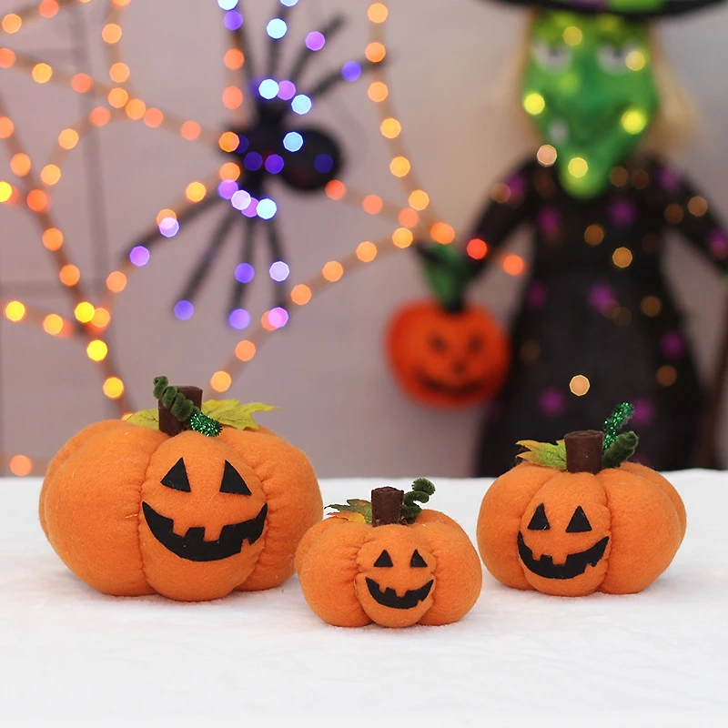 

Harvest Festival Handmade Pumpkin Decorations Thanksgiving Rustic Pumpkin Set Halloween Home Decoration Soft Pp Cotton Products