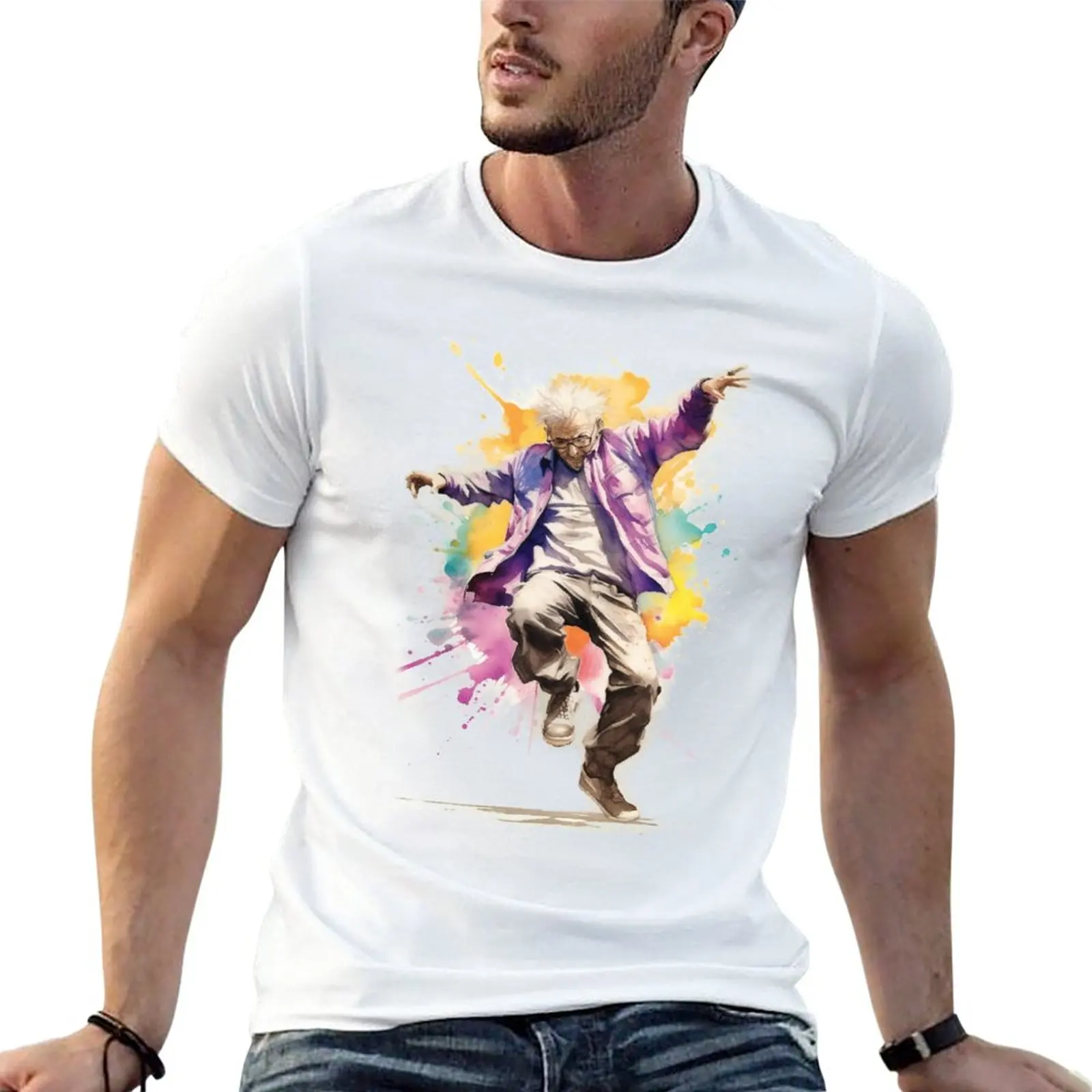 

New Smooth Moves: Dancing Grandpa T-Shirt Blouse t shirt man black t shirt quick drying shirt men clothing
