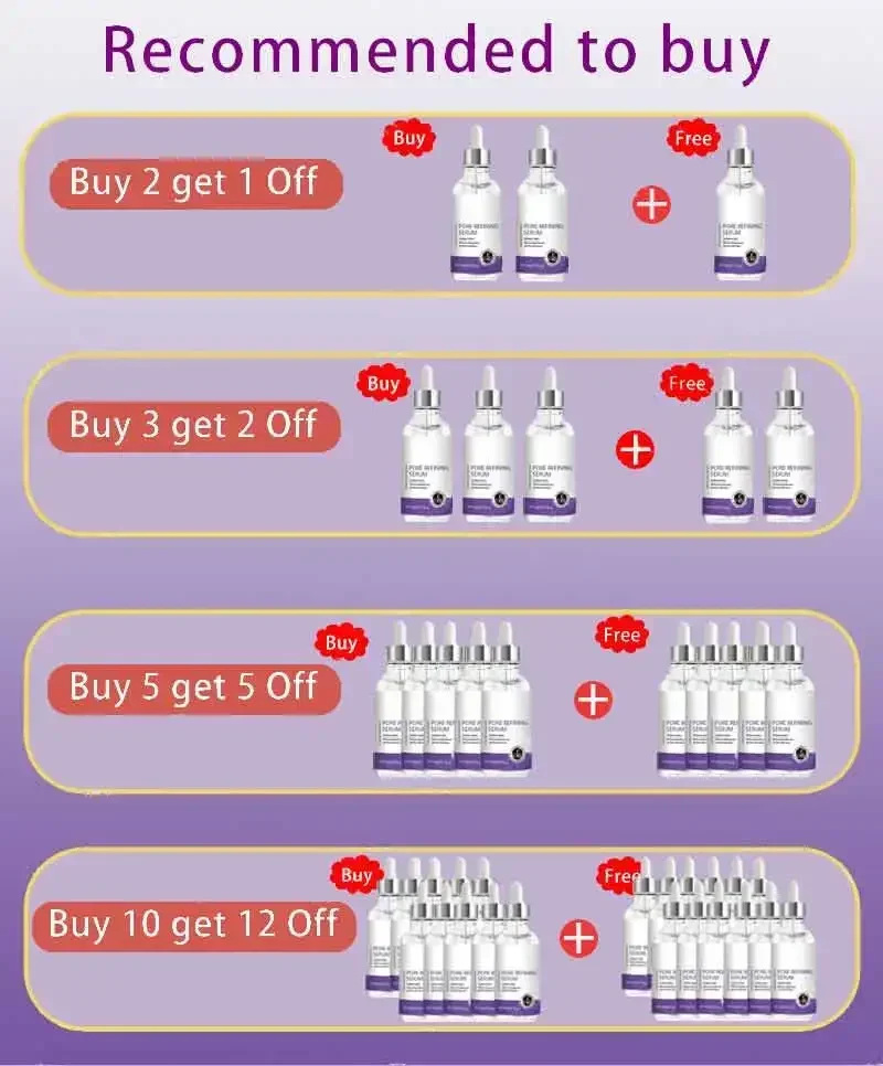 Face Serum Tightening Large Pores Facial Essence Long lasting Moisturizing Calming Skin Care 6