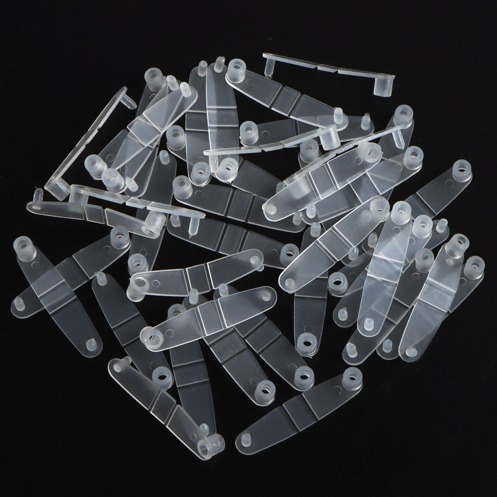 100 Pcs Key Ring Keyring Connect Clip Plastic Id Badge Holder Connector  Flexible Clips Mini Folding - AliExpress