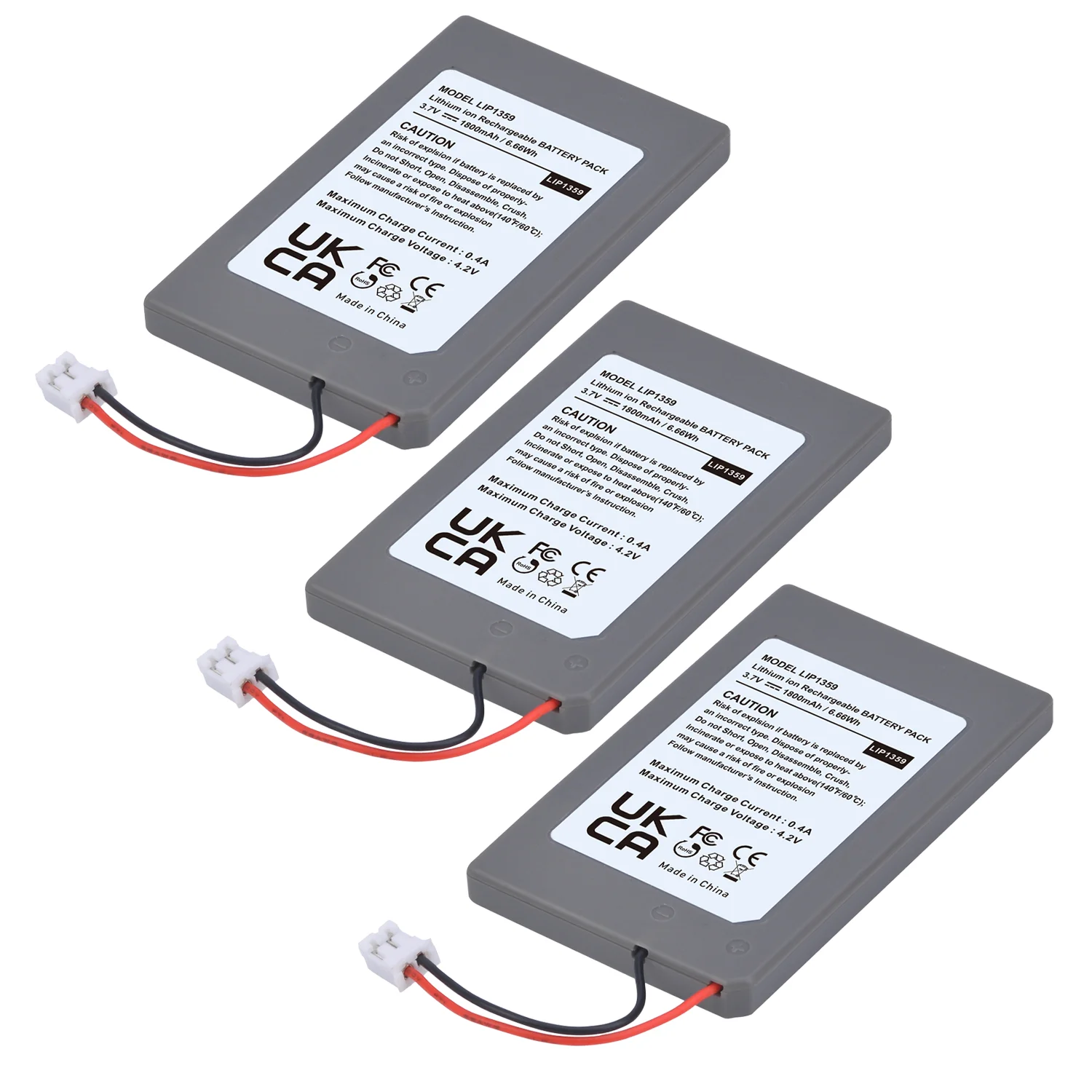 High-Capacity 1800mAh Replacement Battery for Playstation 3 Controllers