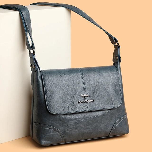 New Super Quality Leather Luxury Designer Shoulder Bags Purses Women Classic Tote Bag Female Messenger Waterproof Crossbody Sac 4