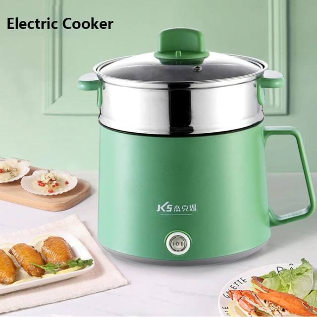 Rice Cooker Small 6 Cups Cooked(3 Cups Uncooked), 1.5L Small Rice Cooker  with Steamer For 1-3 people, Removable Nonstick Pot, One Button&Keep Warm