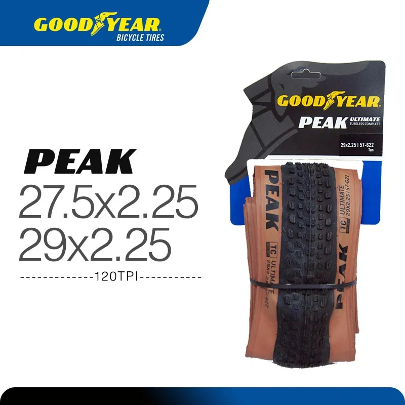 GOODYEAR PEAK ULTIMATE 700X40 チューブレスタイヤ Goodyear Peak MTB Tire | FortNine Canada