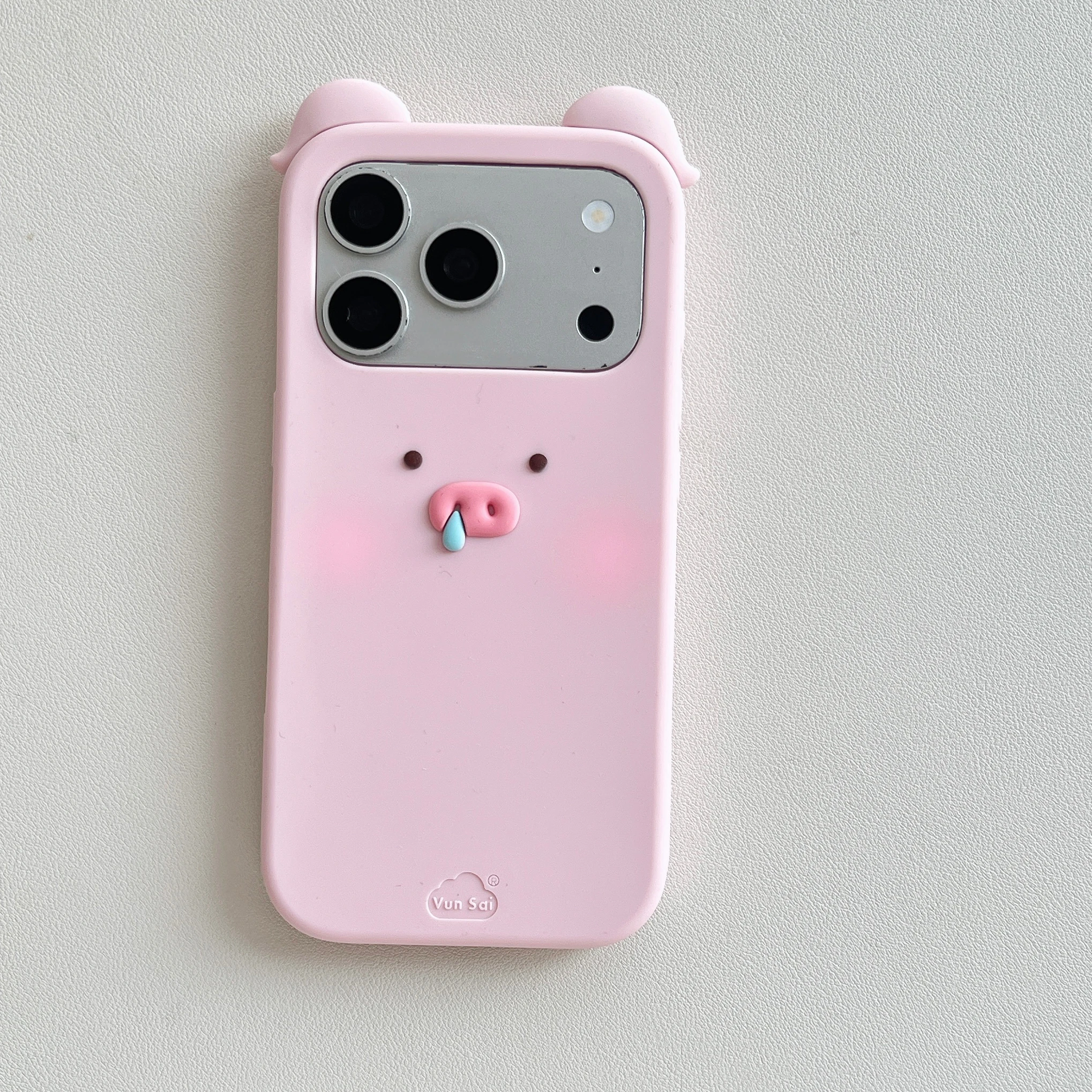 Charming Pink Pig 3D Cartoon Soft Silicone Phone Case