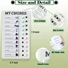 Kids Chore Chart Plastic Checklist Task Board Detachable To Do List My Chores Schedule Reminder Chart for Home Routine Planning 3