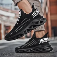 Men's Running Shoes Trendy Fashionable Lace Up Mesh Design Comfortable Breathable Non Slip Sole Running Basketball Sports Shoes 1