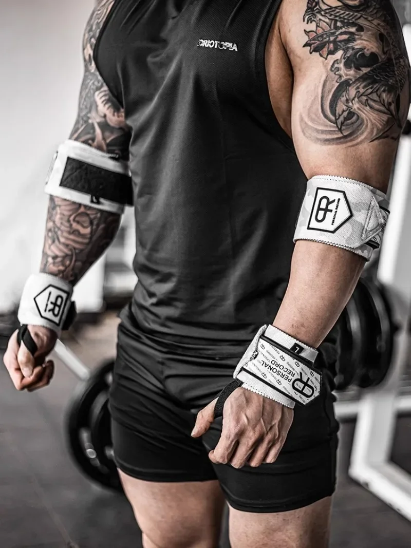 Elbow Straps for Weight Lifting Gym Fitness Elbow Wraps Powerlifting Support Crossfit Deadlift Workout Protector 1 Pair elbow strap elbow brace elbow pads
