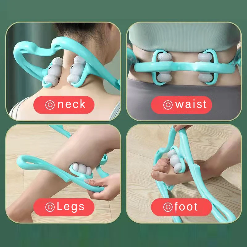 Plastic Neck Massager Relieve Pressure Point Therapy Neck Hand Pressure  Deep Massage Roller For Neck Shoulder Dual Trigger Point - AliExpress