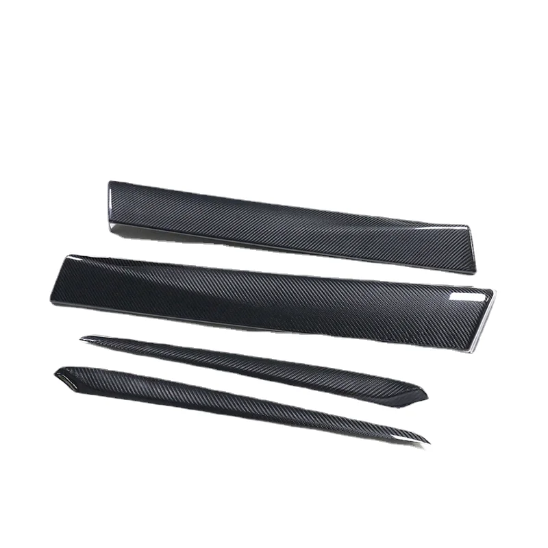 

Add on Style Real Dry Carbon Fiber Inner Door Panel Board Accessory Decoration Molding Trim Stickers for Tesla Model 3 2021-ON