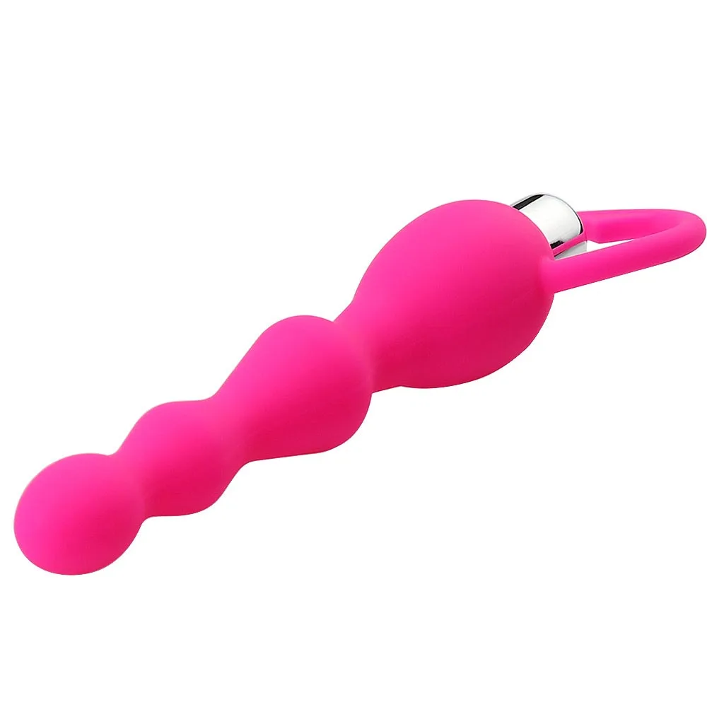 Anal Plug Vibrator Vibrating Anal Plug Prostate Massage Soft Anal Beads Vibrator Sex Toys For Couples Butt Plug Silicone Adult Products anal plug vibrator anal plug anal sex toys