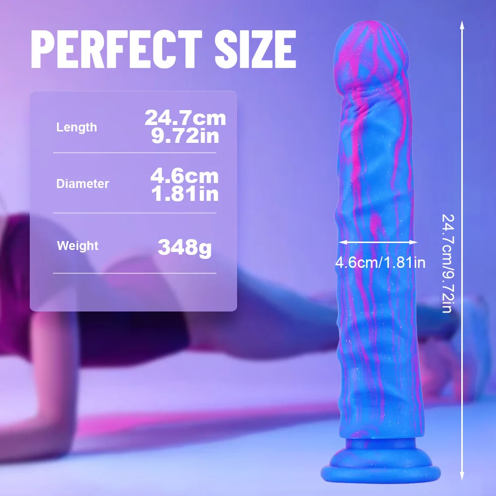 10inch Long Dragon Scale Simulated Flexible Dildo Realistic Fake Animal Skin-Friendly Penis Thick Soft Anal Butt Plug