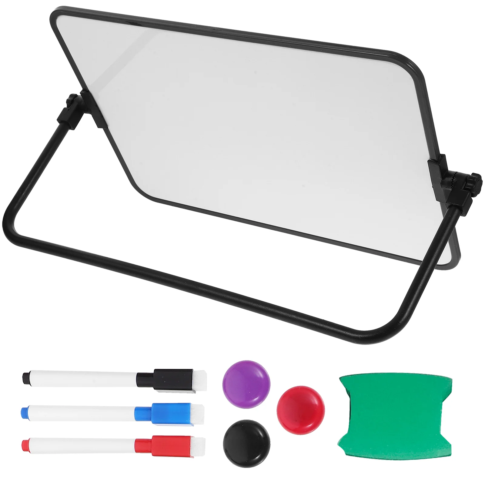 

Двусторонняя магнитная доска, сухое стирание, портативный календарь, Офисная подставка для записей, сообщений (синий), мольберт, доски для письма