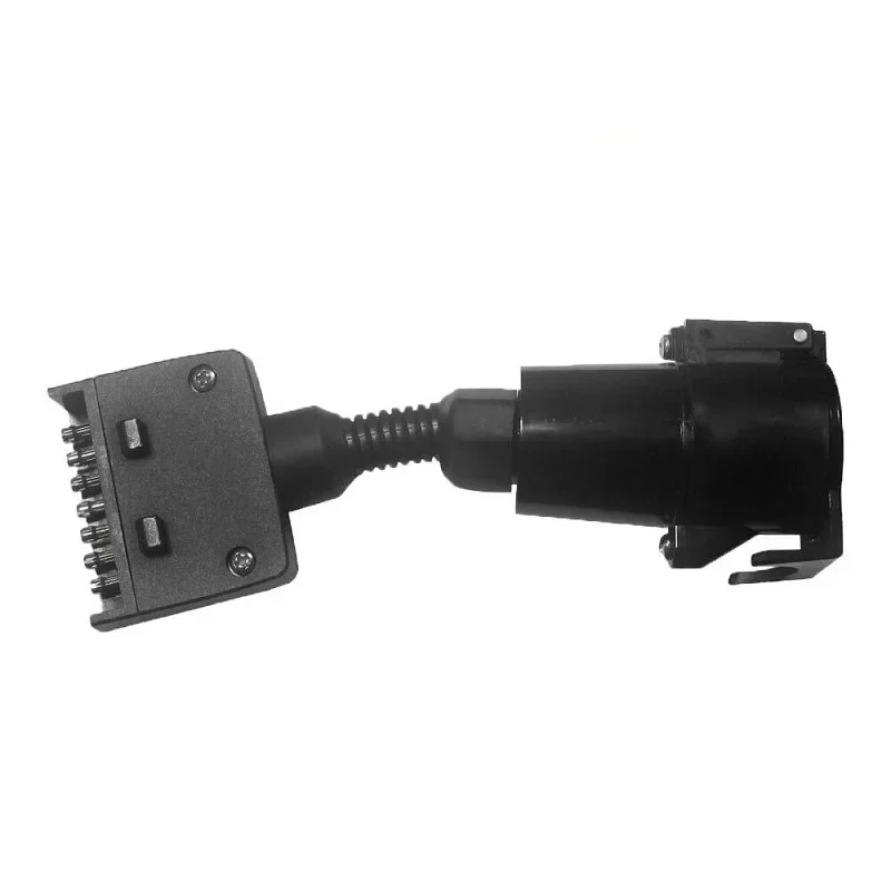 Car Trailer Adapter Plug 7 PIN Round Female to Flat Male Connector For Boat Caravan